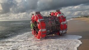 Coast Guard Arrests Guy Just Trying to Walk to London in a Floating Hamster Wheel